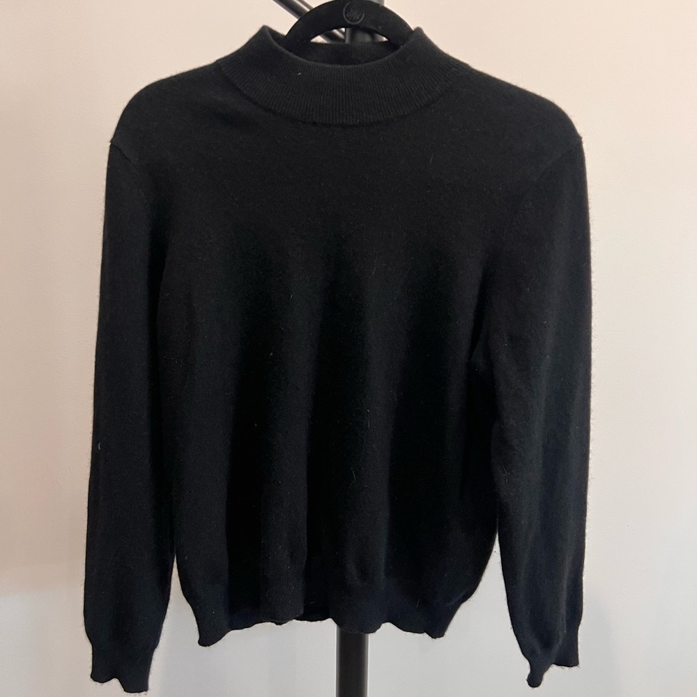 Charter Club Black Cashmere Turtleneck